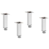 ZESTAW NÓG LAGUNA - kolor chromowy, Design, metal (2,5/12/2,5cm) - Stylife