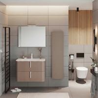 Visoki Element Lyra - taupe, Basics, staklo/drvni materijal (31.5/139/20cm)