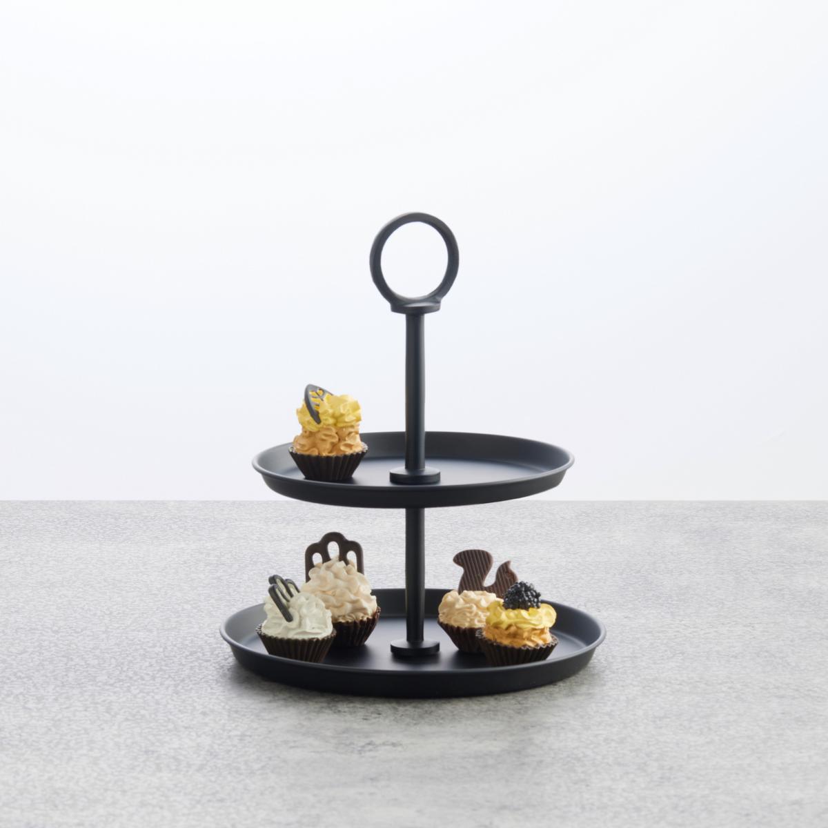Etagere Glamour Schwarz - Schwarz, Modern, Metall (20,3/23,5cm) - Mömax