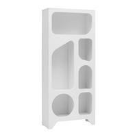 Polica Setto - bijela, Romantično / ladanjski, drvni materijal (75/175/31cm) - Premium Living