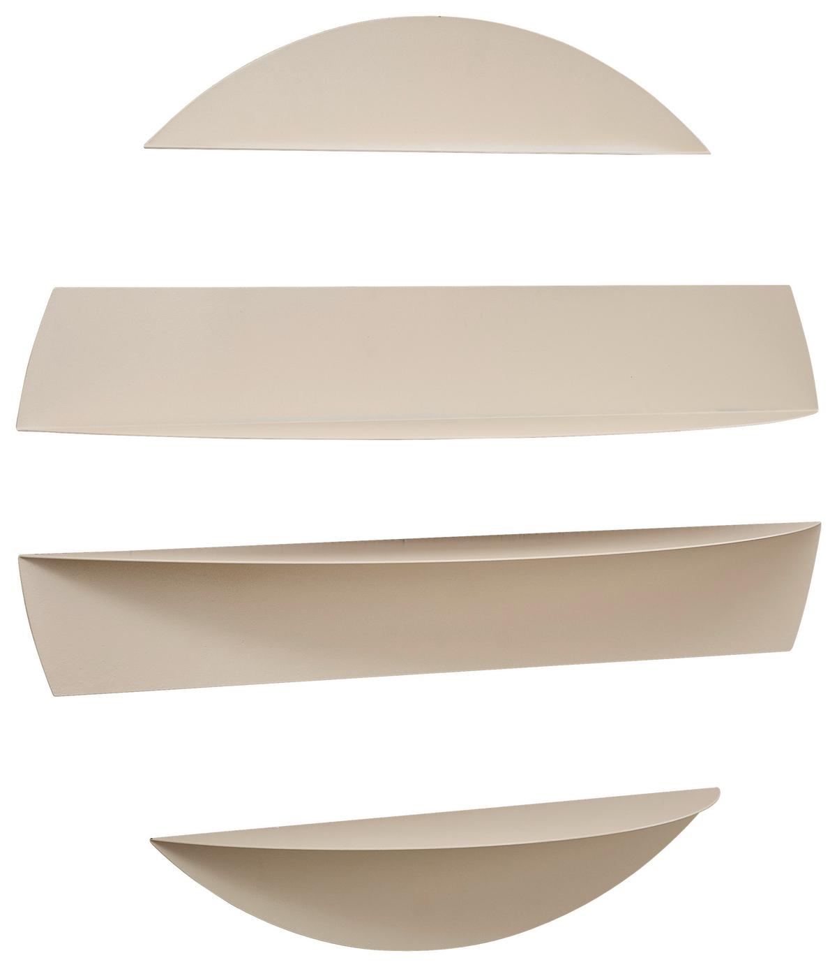 REGAŁ ŚCIENNY DUFFY - kaszmir, Basics, metal (76/76/18.5cm) - Xora