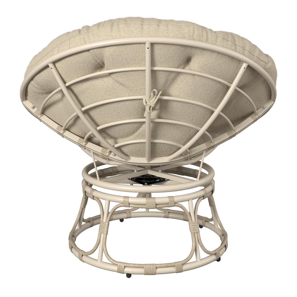 Garten-Relaxsessel Hermi Beige - Beige, Basics, Kunststoff/Textil (99/82/99cm)