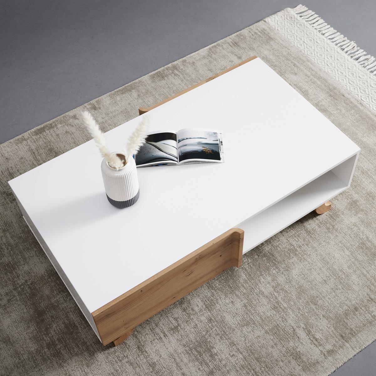 Stolić Vira - boje bora/bijela, Moderno, drvo (110/38/66cm) - Bessagi Home