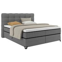 Boxspring Krevet Carmen - tamno siva, Konvencionalno, drvni materijal/drvo (180/200cm) - Premium Living