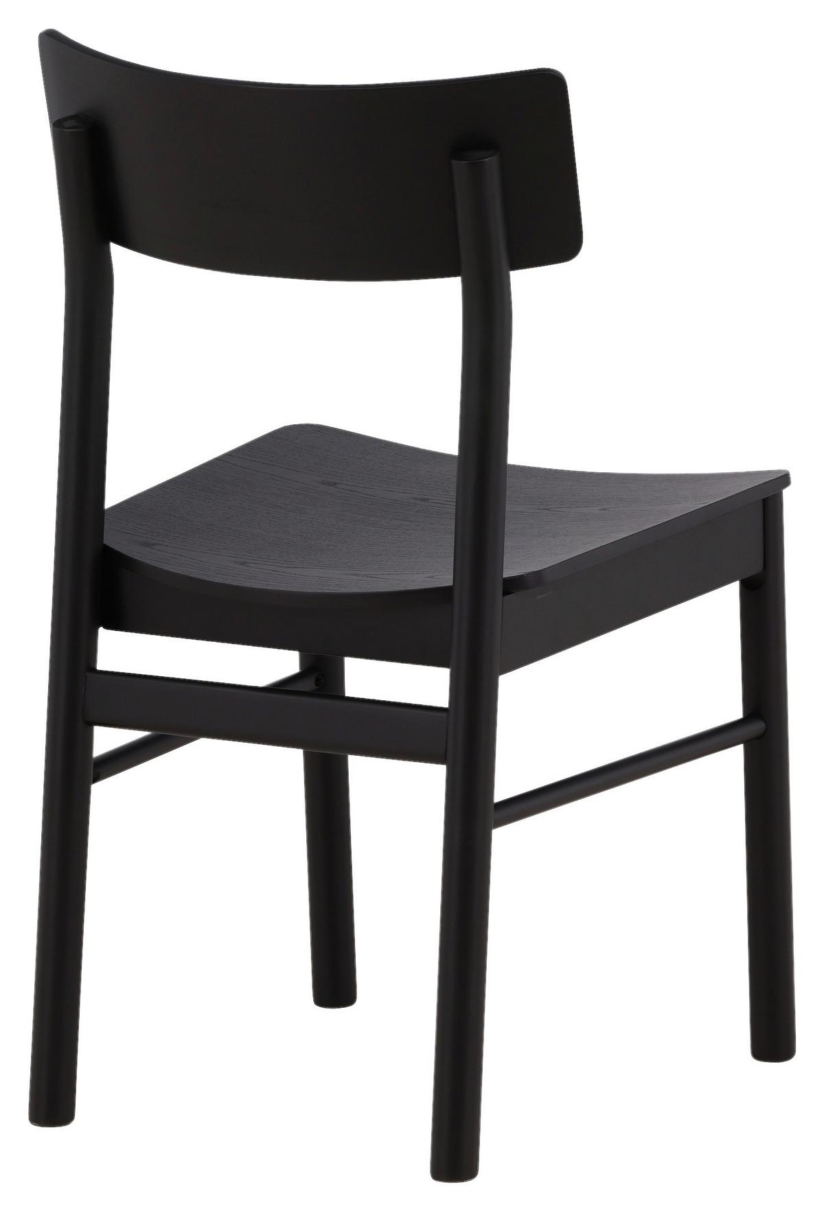 STUHL-SET MONTROS - Schwarz, Design, Holz/Holzwerkstoff (45.5/82/48cm) - Livetastic