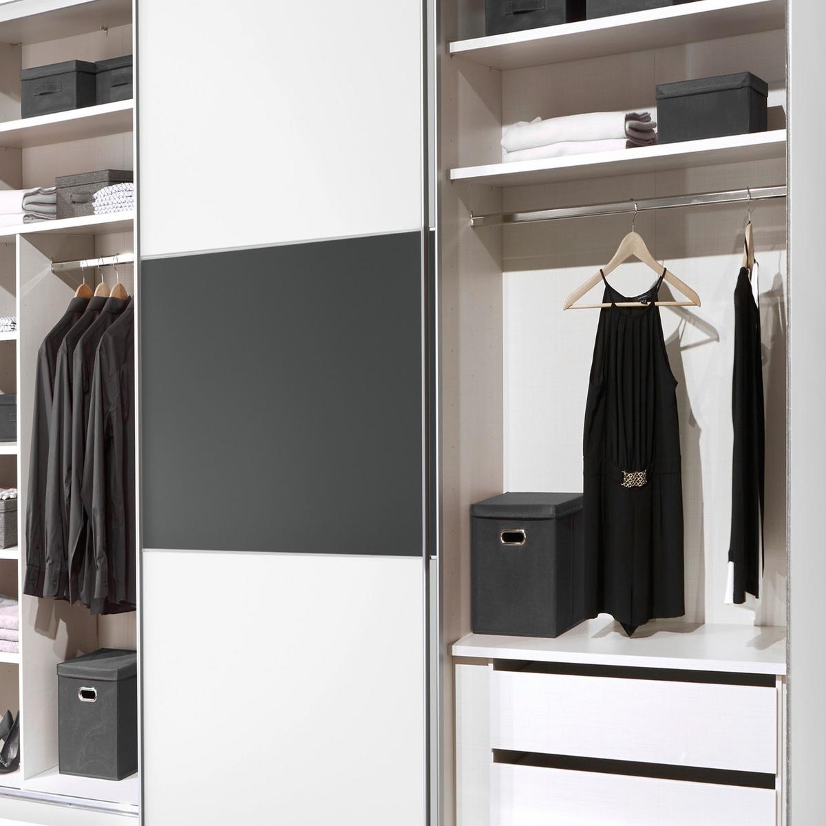 Ormar S Kliznim Vratima Includo - bijela/antracit, Design (298/222/68cm) - Premium Living