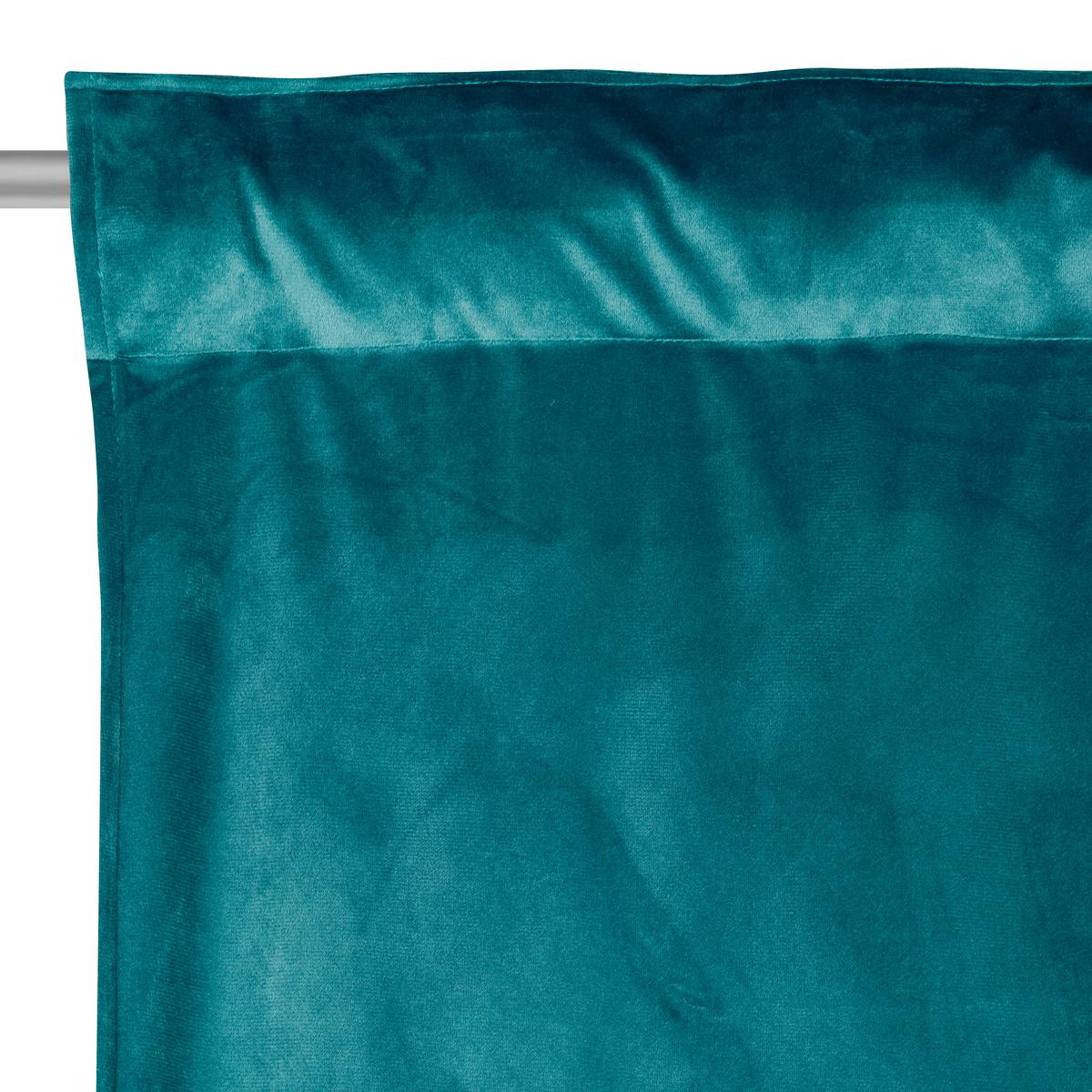 ZASŁONA GOTOWA PABLO - petrol, Basics, tkanina (135/245cm) - Esposa