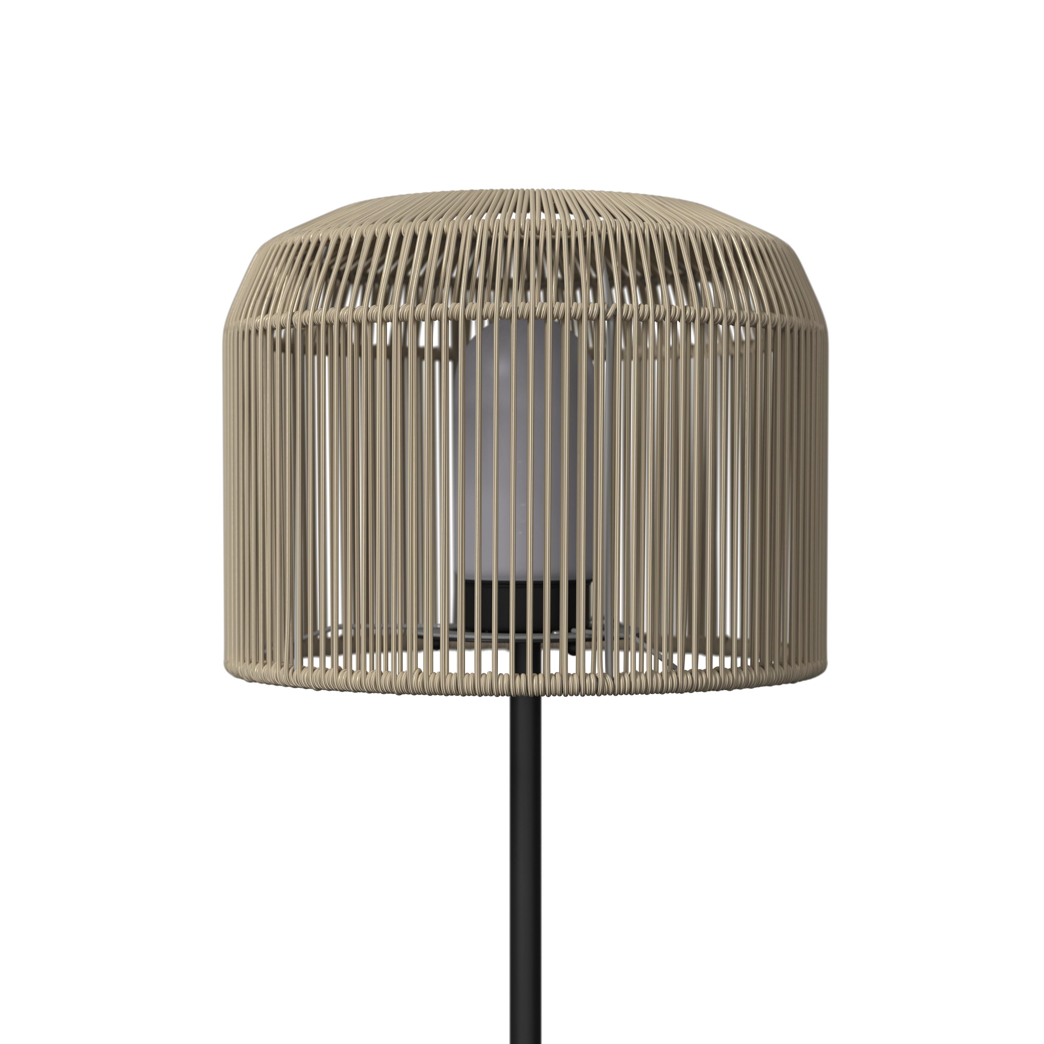 GOLVLAMPA IVO - beige/svart, Modern, metall/plast (35/158cm) - Bessagi Garden