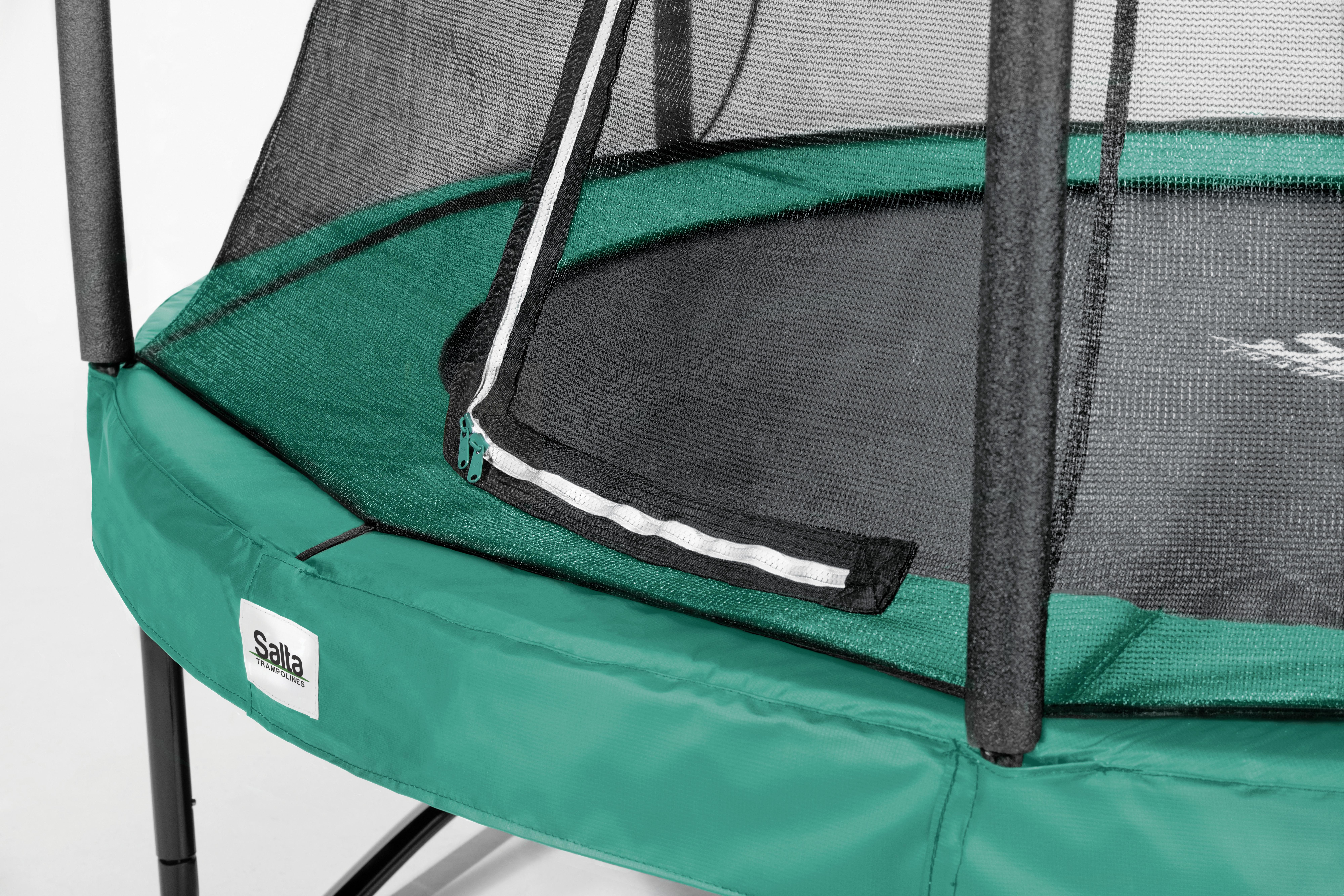 Trampolin Salta Comfort Edition Ø ca. 396cm - Grün, KONVENTIONELL (72kg) - Salta