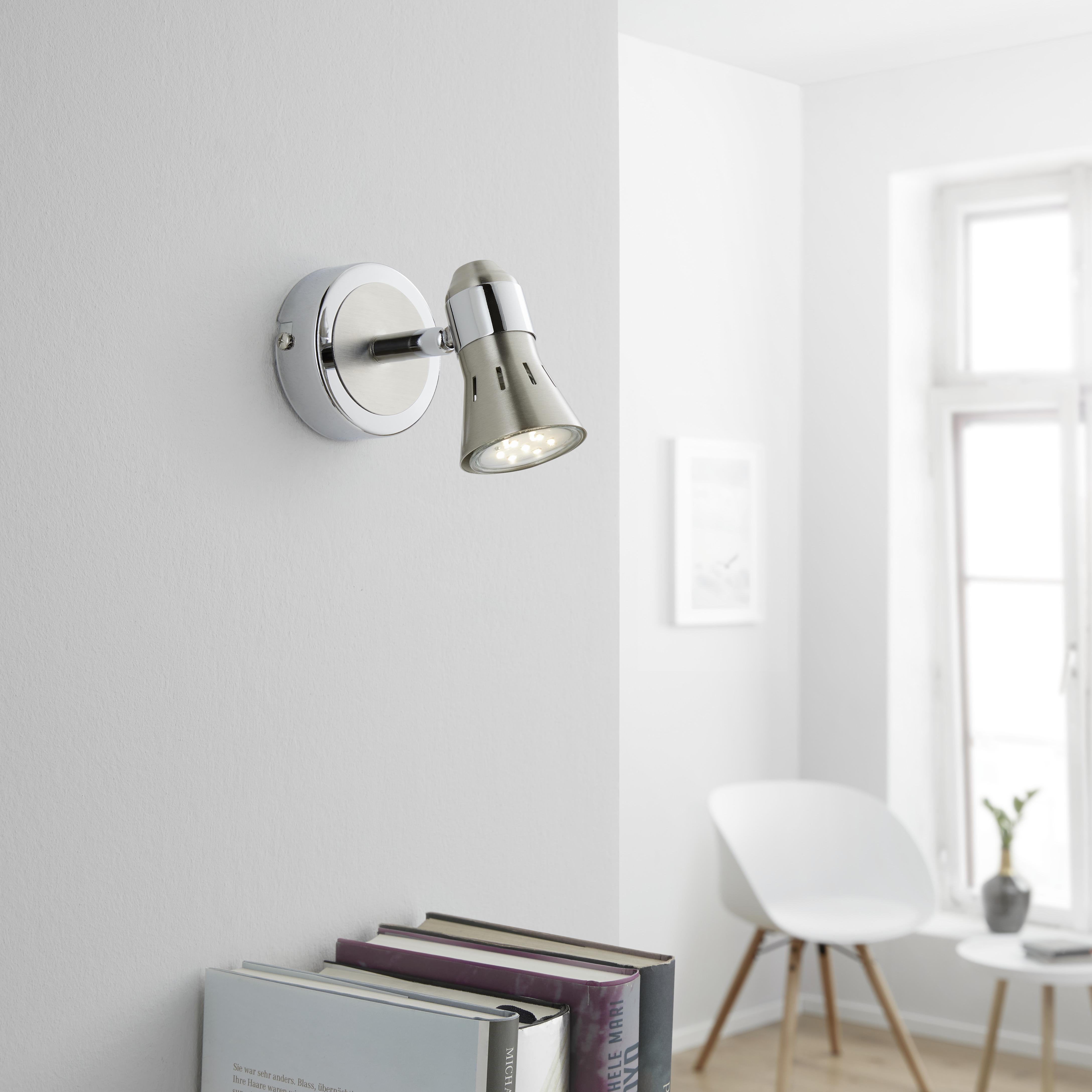 LAMPA REFLEKTOROWA HARVEY - chromowy/niklowy, Modern, metal (8/14/10cm) - Bessagi Home