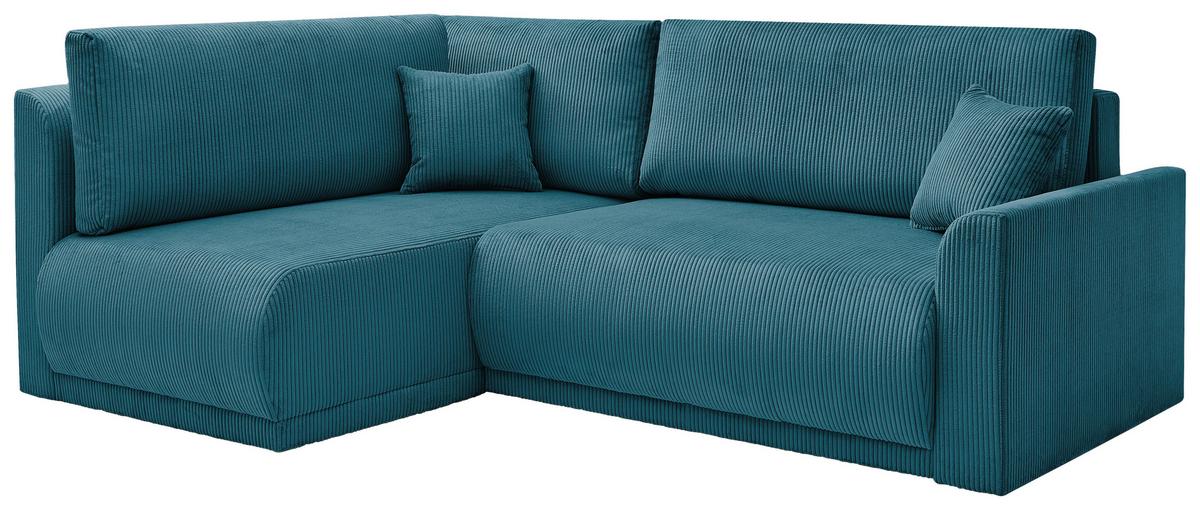 Coltar KIM - turcoaz, Modern, lemn/textil (233/160cm) - Modern Living