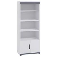 Otroški Regal Tomi, Bela, Siva - siva/bela, Moderno, leseni material (70/180,5/44cm) - MID.YOU