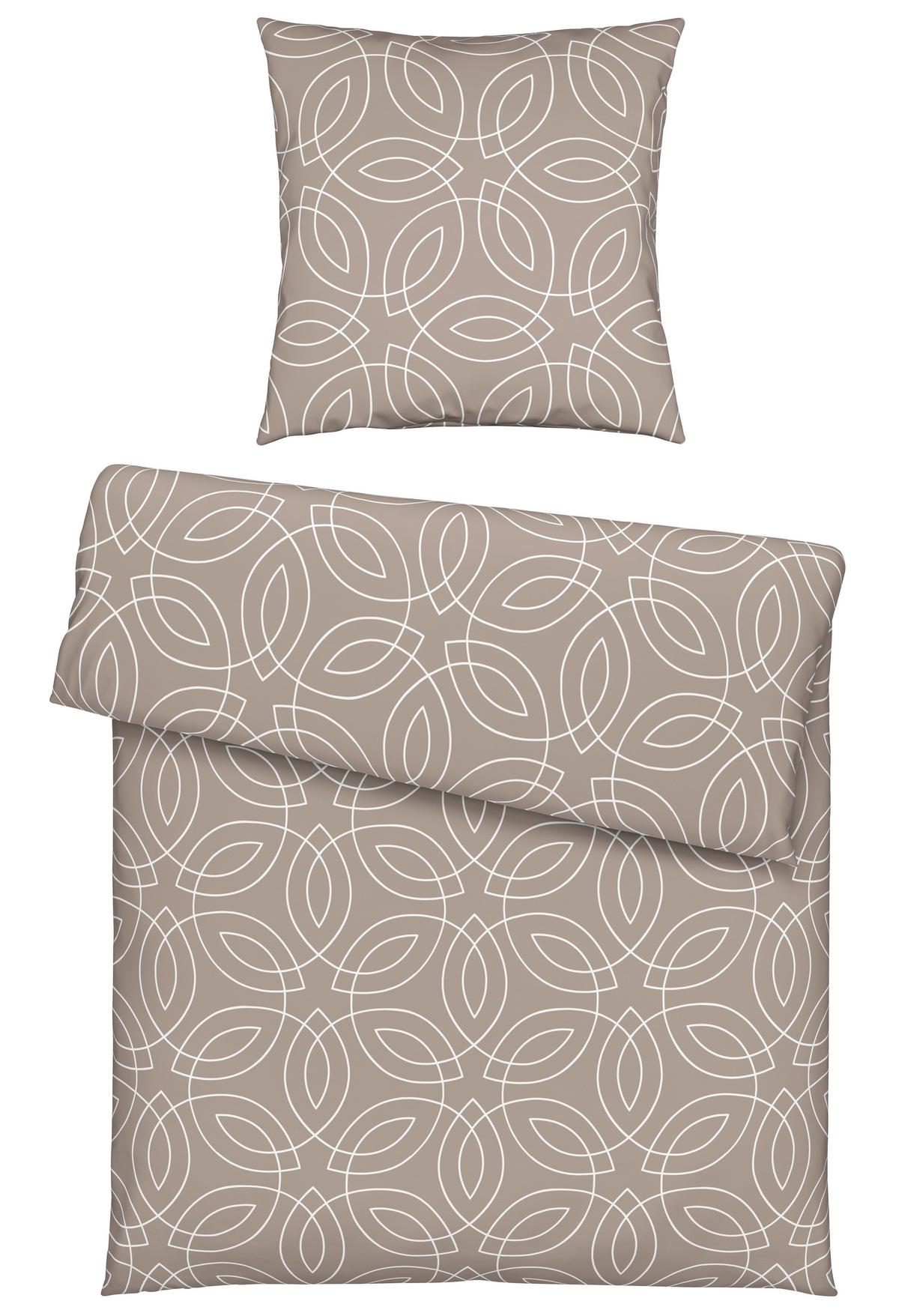 Bettwäsche Sevilla ca. 135x200cm - Beige/Petrol, MODERN, Textil - Modern Living