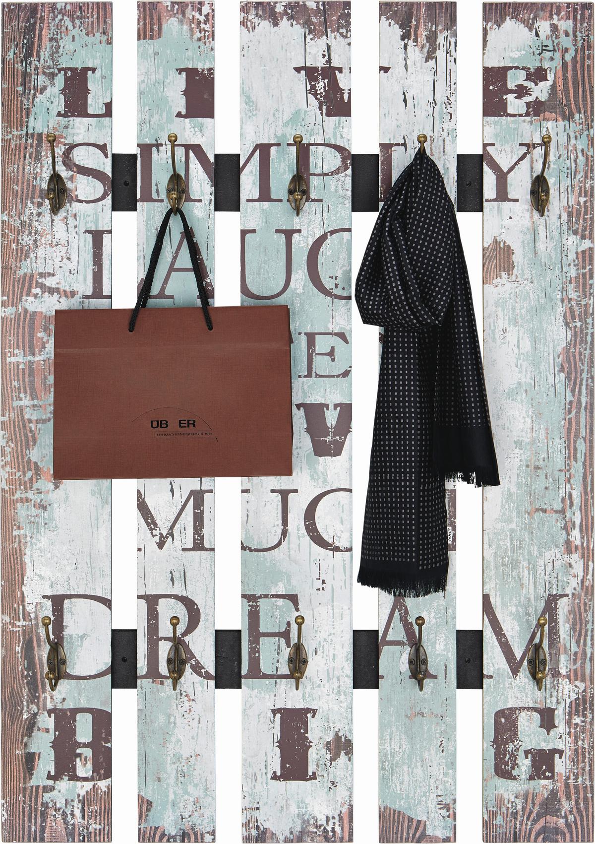 Előszobafal Big Simply - többszínű, fa (70/100/9cm)