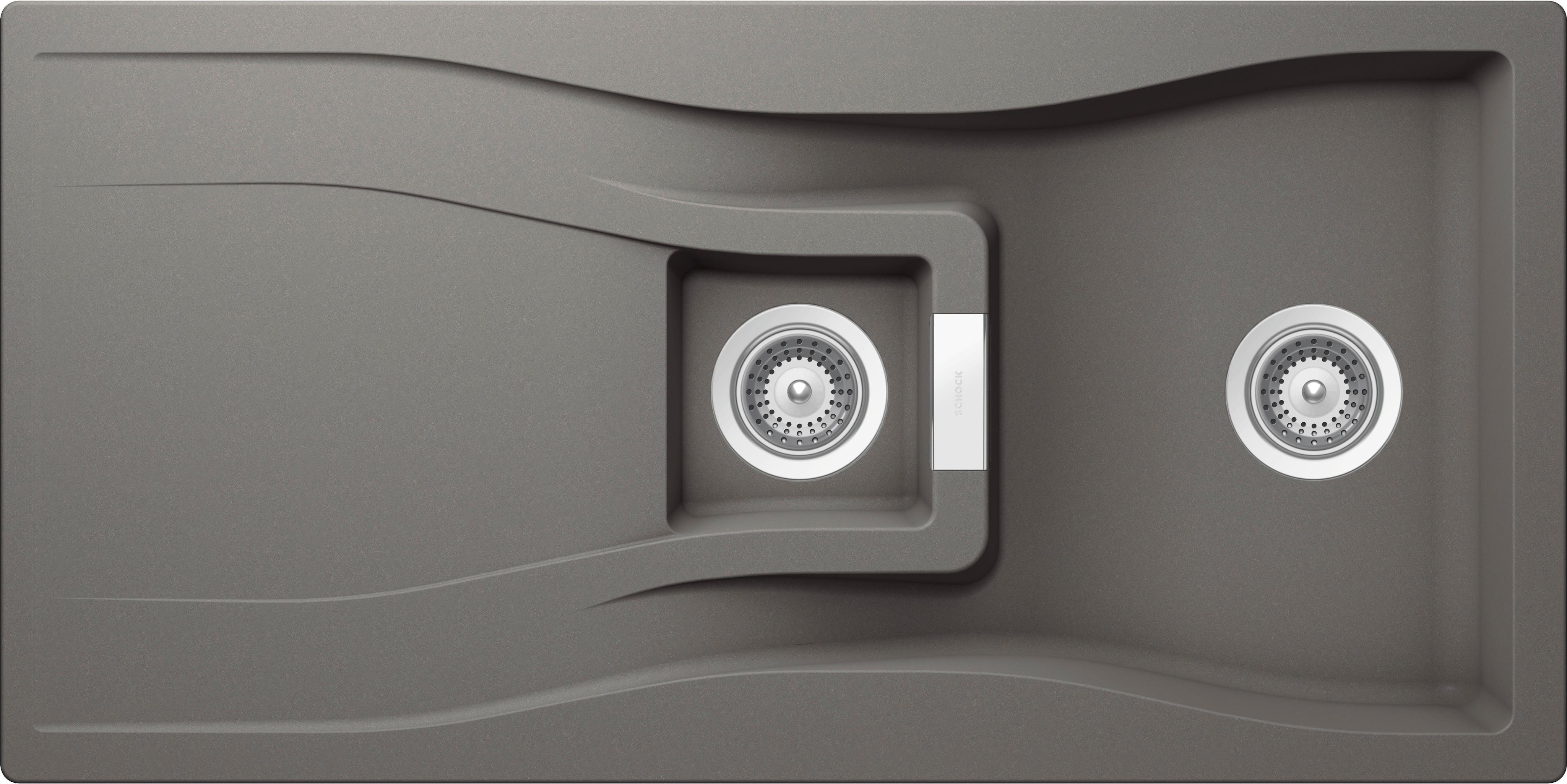 Spüle WATD150ASIL - Grau, MODERN, Stein (100/500cm) - Schock