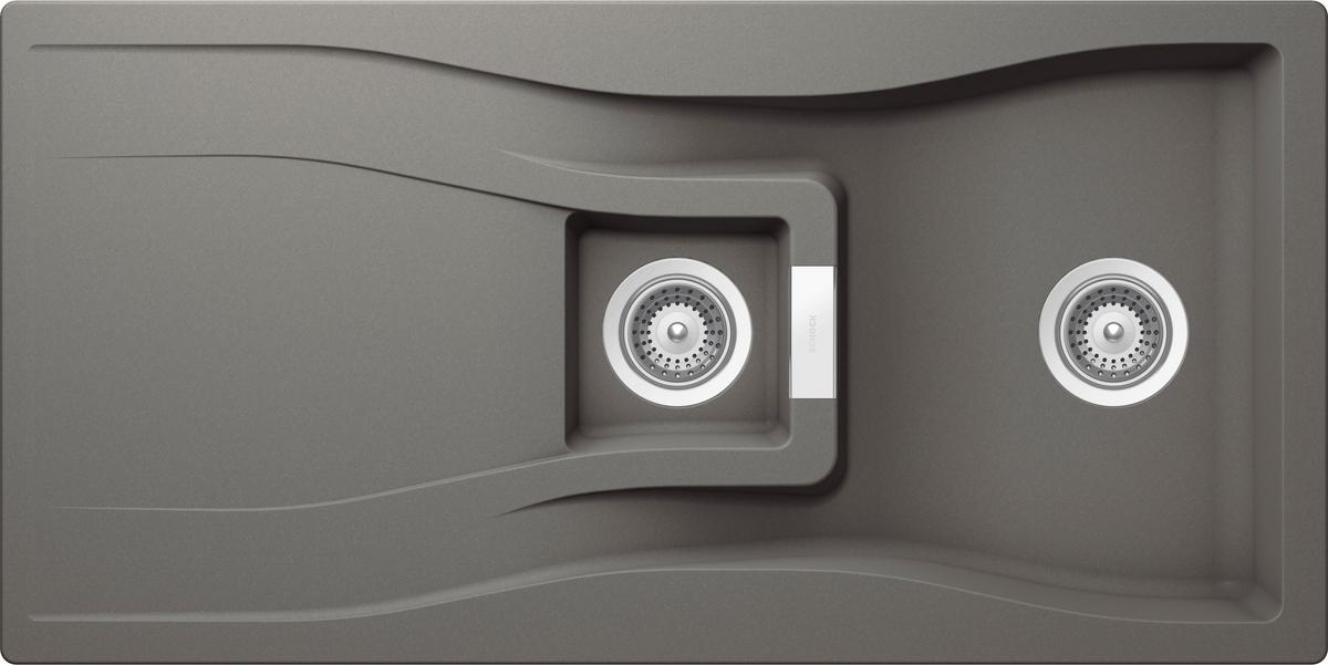 Spüle WATD150ASIL - Grau, MODERN, Stein (100/500cm) - Schock