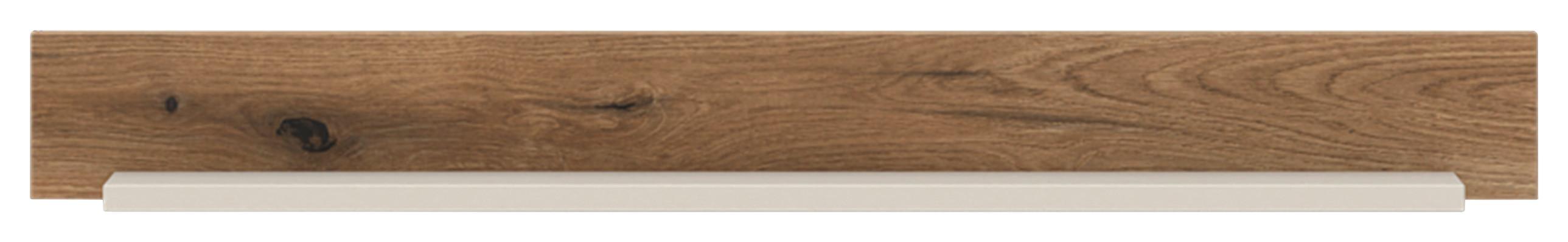 Stenska Polica Samu, Kašmir, Barva Hrasta - kašmir/barve hrasta, Moderno, leseni material (90/10/13,6cm)