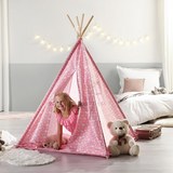Spielzelt Mariano - Rosa, MODERN, Holz/Kunststoff (125/154/125cm) - Modern Living