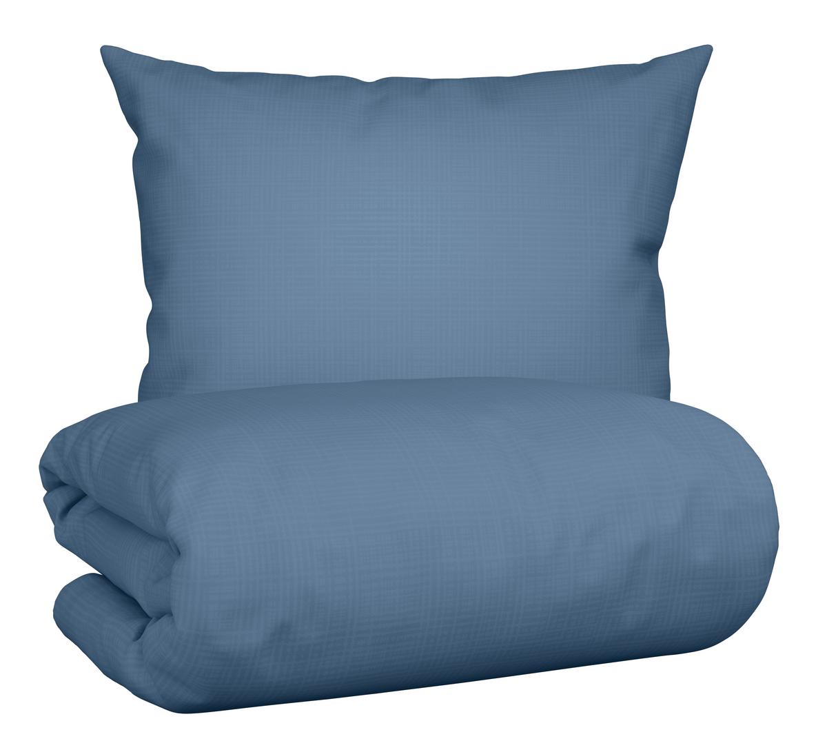 Bettwäsche Melania Graublau ca. 140x200cm - Graublau, LIFESTYLE, Textil (140/200cm) - Mömax