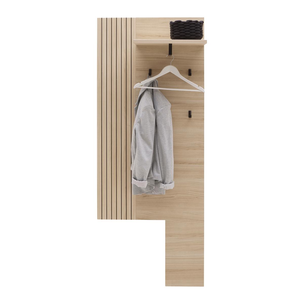 Garderobenpaneel Pisa Eichefarben - Eichefarben, MODERN, Holzwerkstoff (70/175/30cm) - Mömax