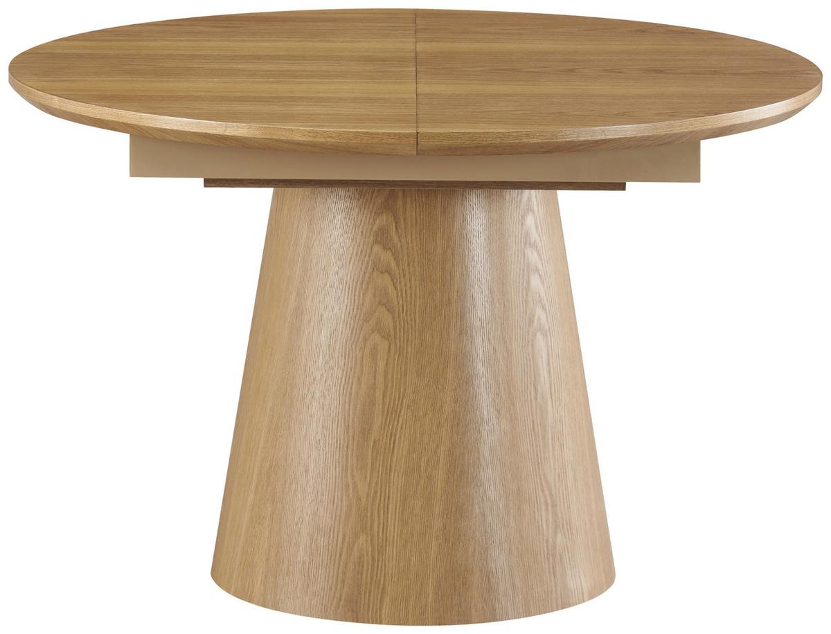 STÓŁ DO JADALNI LIO - kolor dębowy, Konventionell, materiał drewnopochodny/drewno (120-160/120/76cm) - MID.YOU