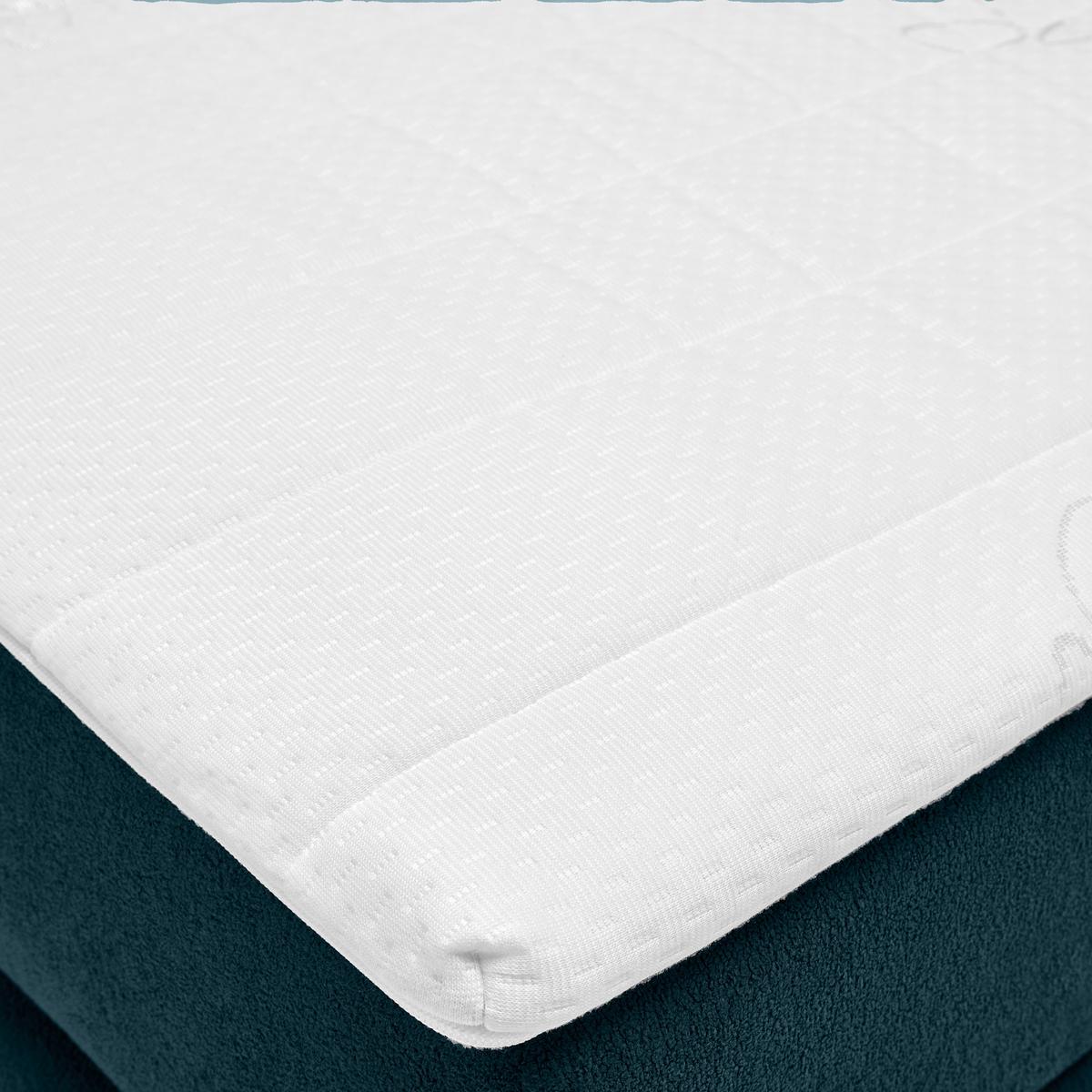 Boxspring Krevet Ethan - tamno plava/crna, Moderno, tekstil/plastika (180/200cm) - Premium Living