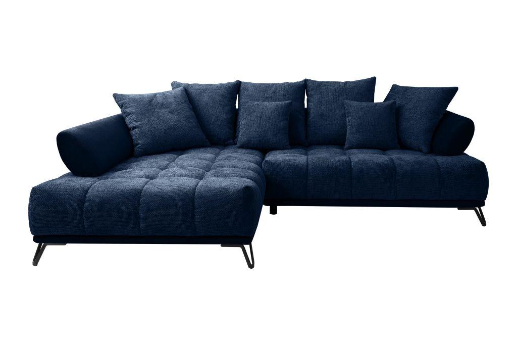 Kutna Garnitura Largo N - tamno plava/crna, Moderno, tekstil/metal (184/262cm) - Modern Living