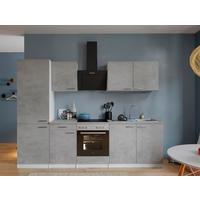 Kuhinjski Blok Z Aparati Malia, 270cm - barve nerjavečega jekla/siva, Basics, kovina/leseni material (270cm) - Respekta