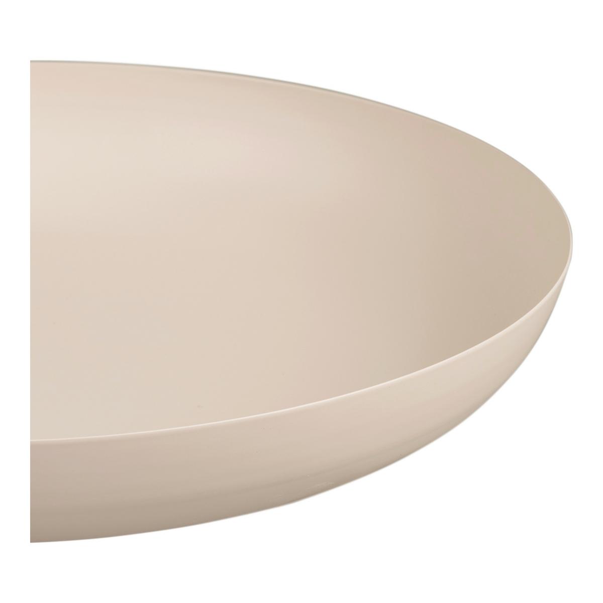 Dekotablett Tray Beige - Beige, Basics, Metall (30/4cm)