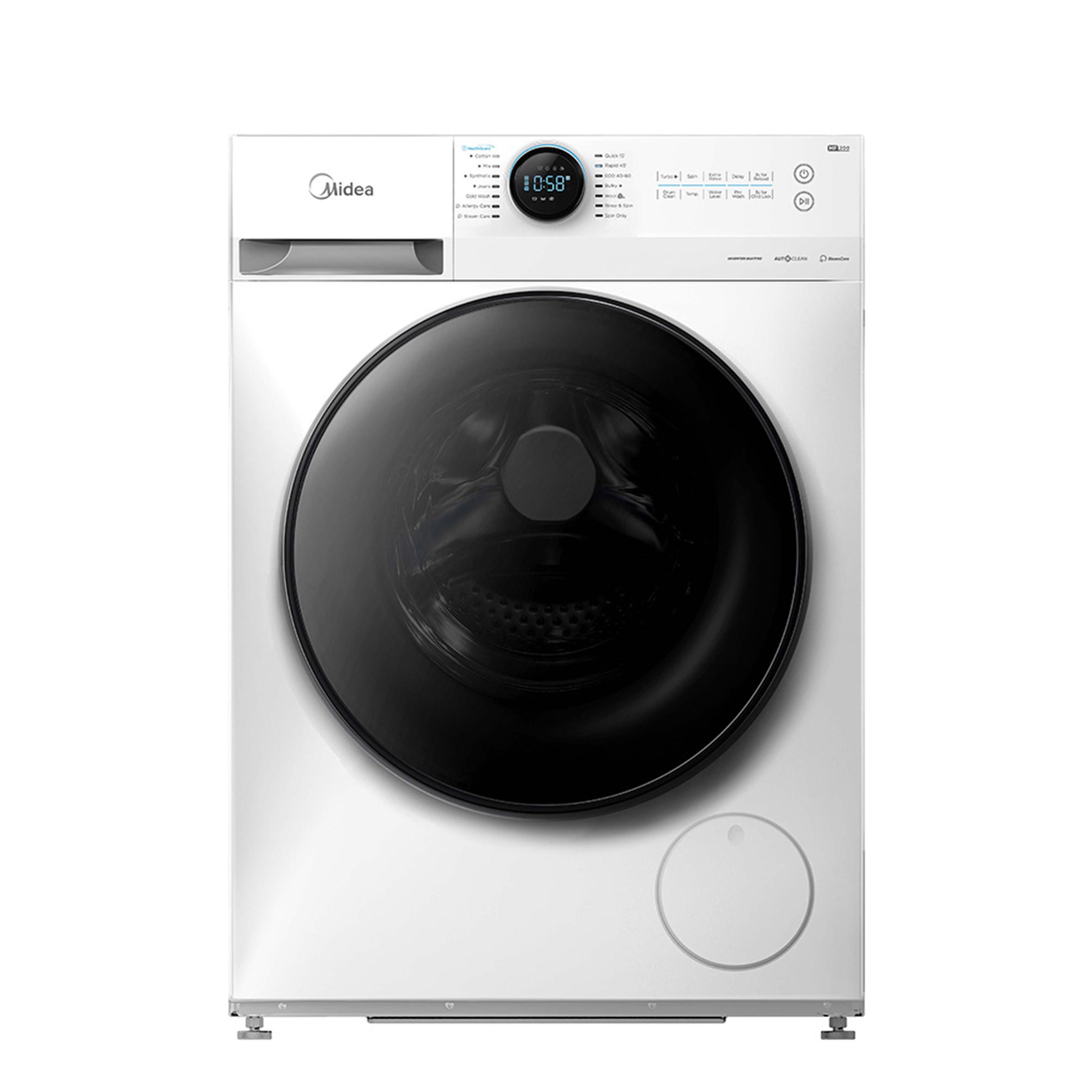 Mosógép Mf200w90wb/w-Hr - fekete/fehér, Basics (59,5/85/54cm) - Midea