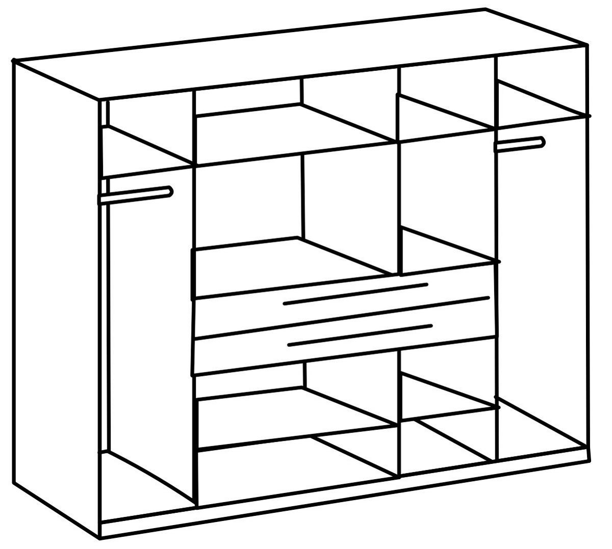 Ormar S Klasičnim Vratima Lumio - kašmir/hrast Artisan, Konvencionalno, drvni materijal (225/208/65cm) - Modern Living