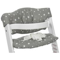 WKŁADKA DO WYSOKIEGO KRZESŁA LU077-708 - szary, Basics, tkanina (23/42cm) - My Baby Lou