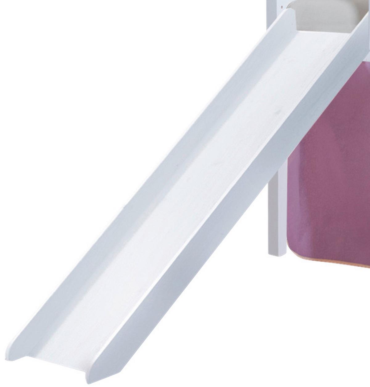 Igralna Postelja Manuel, 90x200, Lila, Tobogan - lila/bela, Natur, les (90/200cm) - MID.YOU