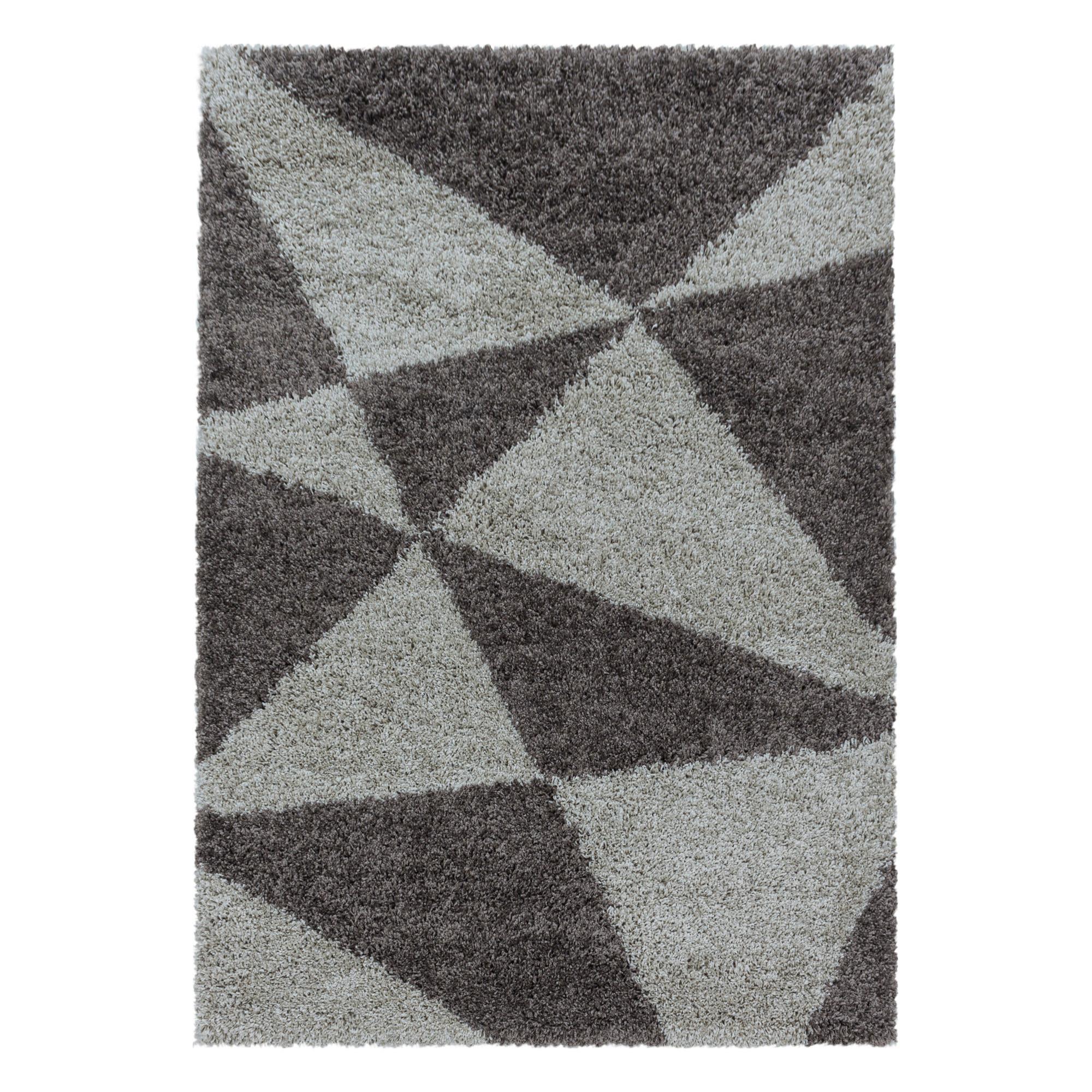 Hochflorteppich Tango Taupe ca. 140x200cm - Taupe, Design, Textil (140/200cm)