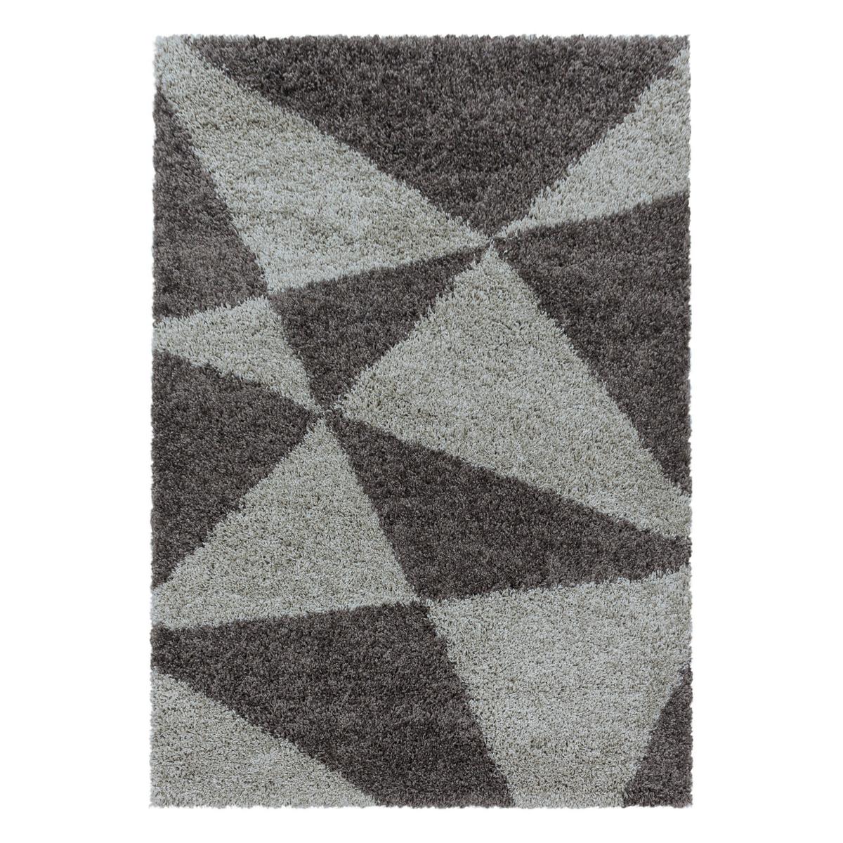 Hochflorteppich Tango Taupe ca. 140x200cm - Taupe, Design, Textil (140/200cm)