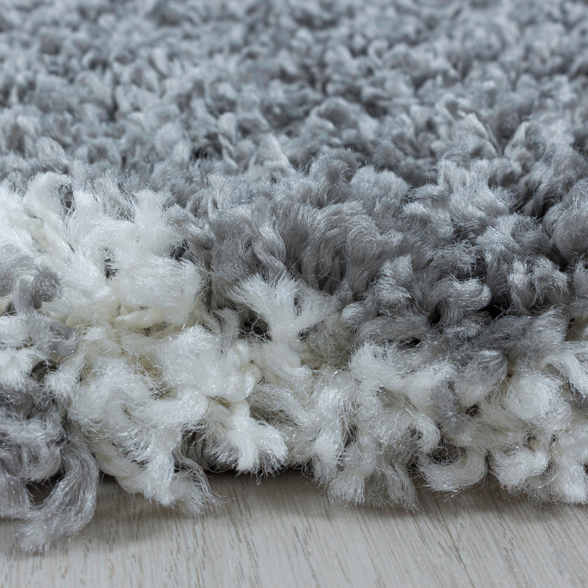 Webteppich Salsa Grau Ø ca. 80cm - Grau, Design, Textil (80cm)