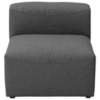 SOFAELEMENT LENA - Anthrazit/Schwarz, Design, Kunststoff/Textil (75/73/100cm) - Max Winzer
