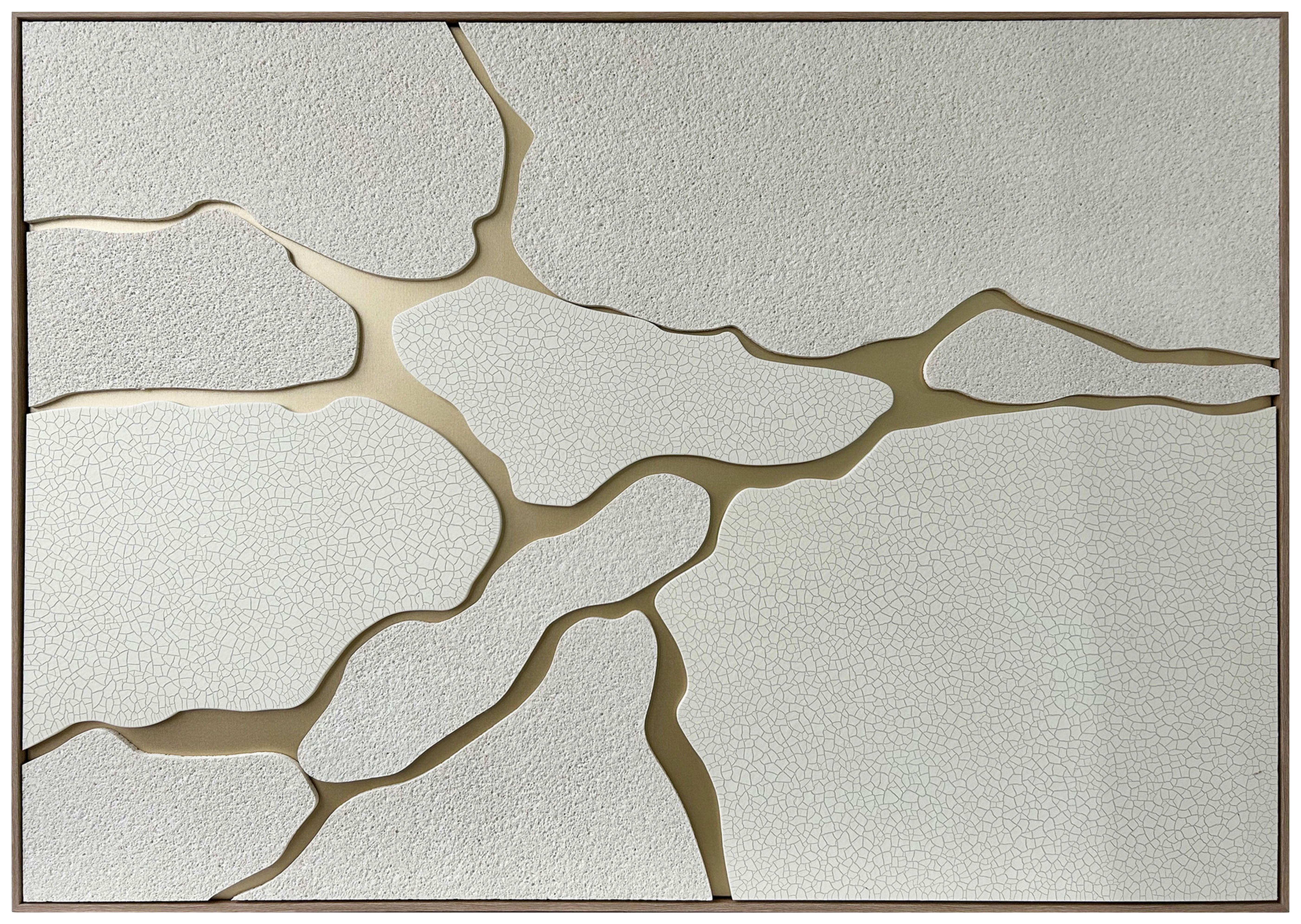 Slika Sa Ramom 140x100cm Malee - zlatna/krem, Romantično / Seoski, tekstil/pločasti materijal (140/3,5/100cm) - Mömax