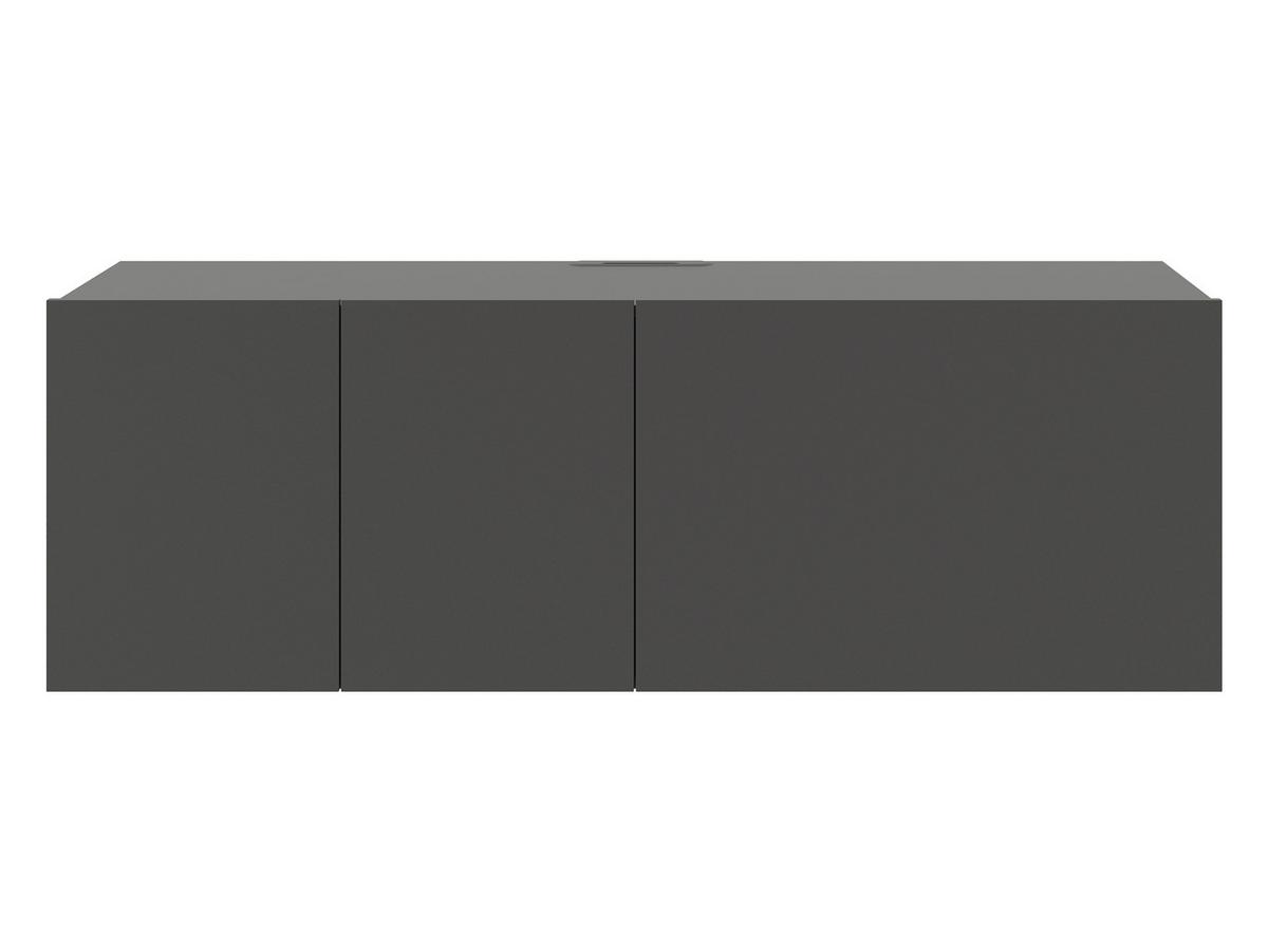 KOMODA NISKA NEWNIQ - antracytowy, Design, materiał drewnopochodny (150/50/42cm) - Hom`in