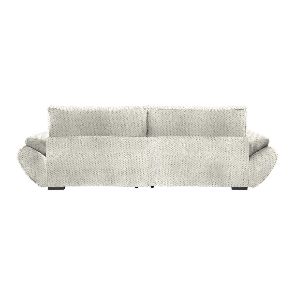 Wohnlandschaft Vivo Creme - Creme/Schwarz, MODERN, Kunststoff/Textil (317/63/179cm) - Premium Living