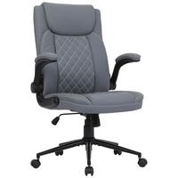 Pisarniški Stol Freddy, Siva, Videz Usnja - siva/črna, Moderno, kovina/umetna masa (64/116/70cm)