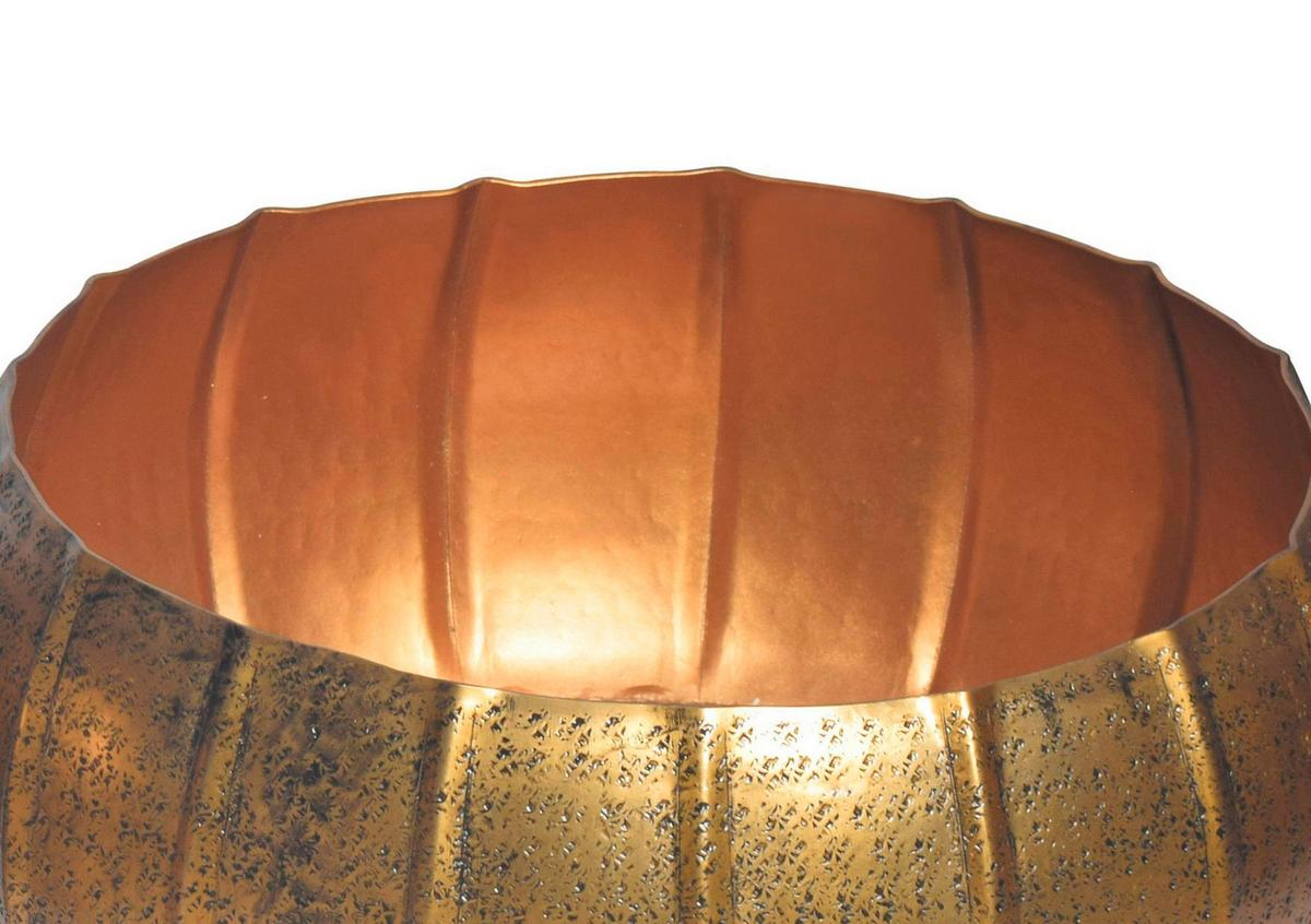 DEKOVASE PFLANZKÜBEL 2ER SET GOLD - Goldfarben, Design, Metall (39/17/39cm) - Livetastic
