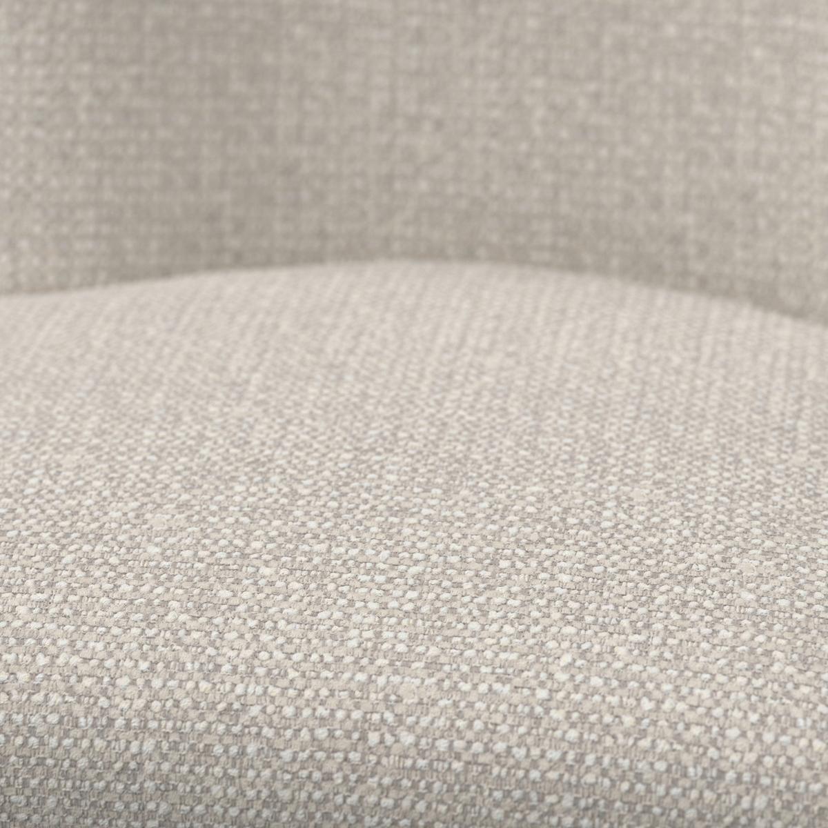 Stuhl Liara Hellgrau Webstoff Gepolstert - Hellgrau/Schwarz, MODERN, Holz/Textil (52/81,5/57cm) - Bessagi Home