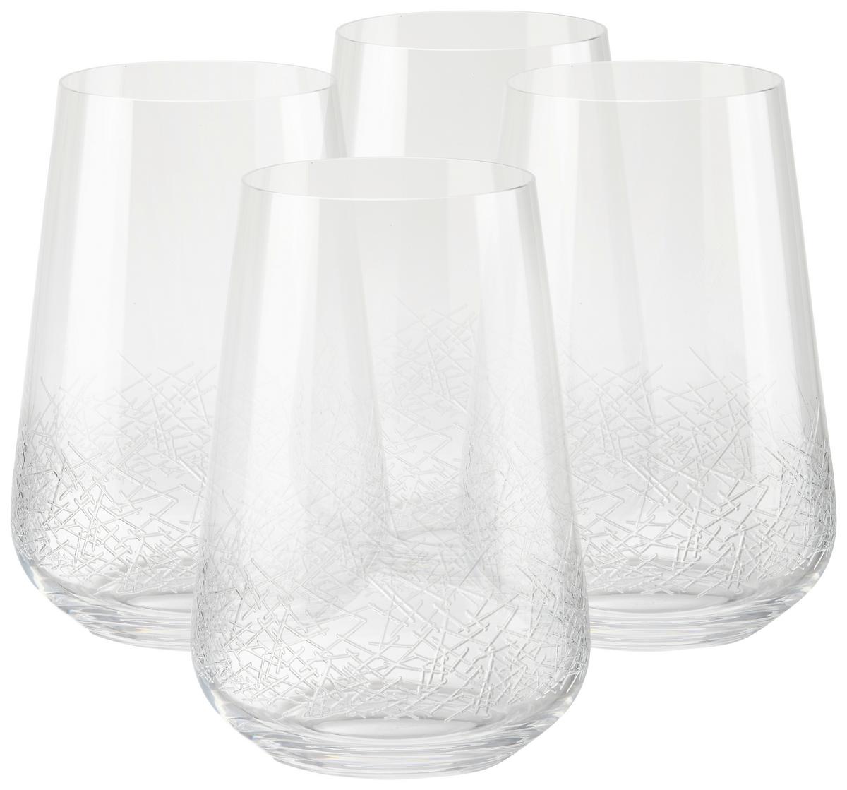 Longdrink Pohárkészlet Crystal Chic - átlátszó, Modern, Üveg (0,38l) - Premium Living