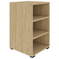 Regal Unit in Eichefarben - Eichefarben/Schwarz, Modern, Holzwerkstoff (45,6/67,2/40cm) - Based
