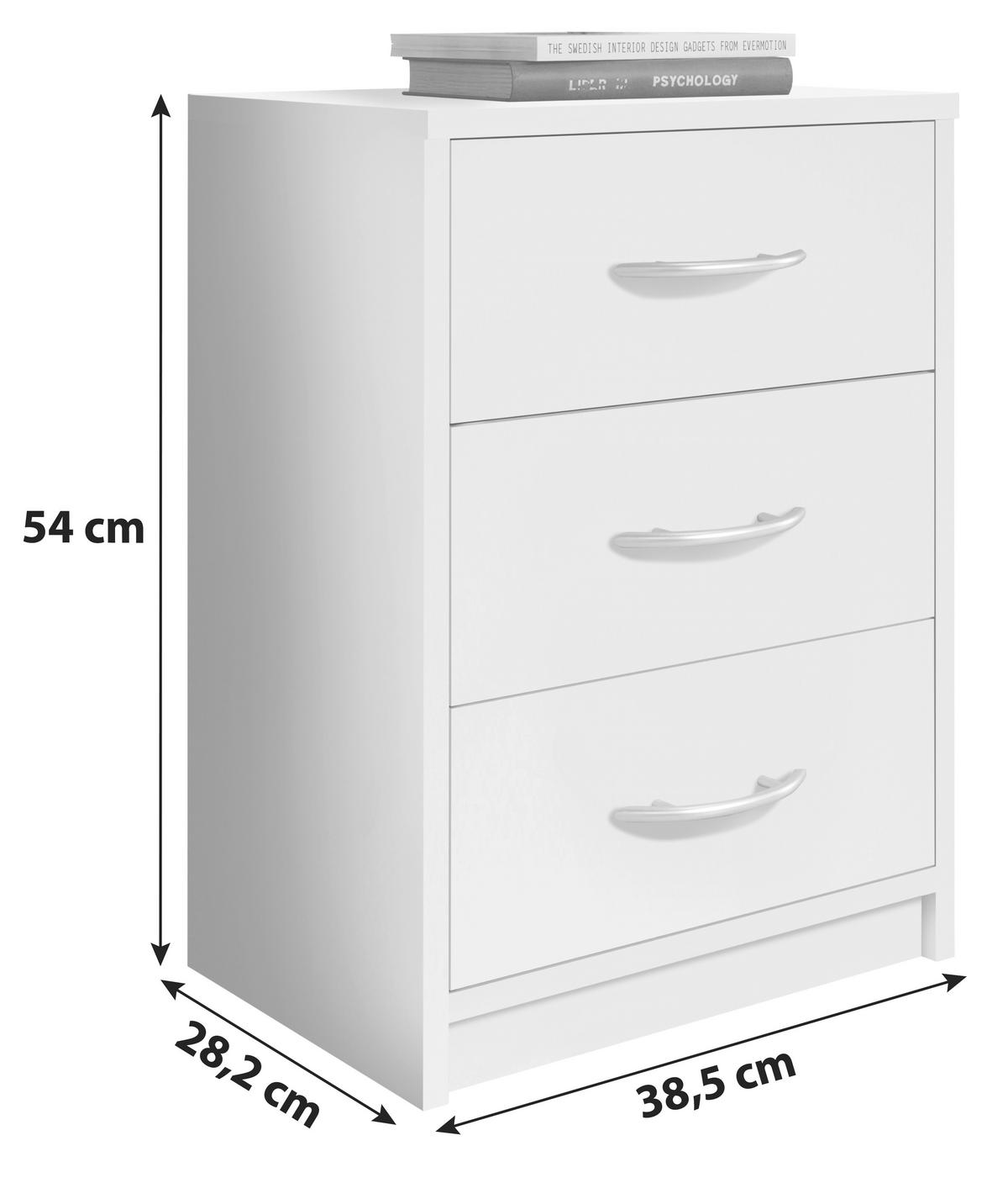SZAFKA NOCNA PEPE - kolor dębu sonoma, Basics (38,5/54/28,2cm) - P & B