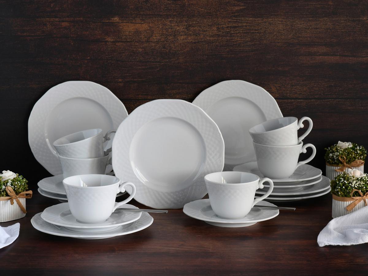 Kavni Servis Arianne, 18-Delni - bela, Basics, keramika - Creatable