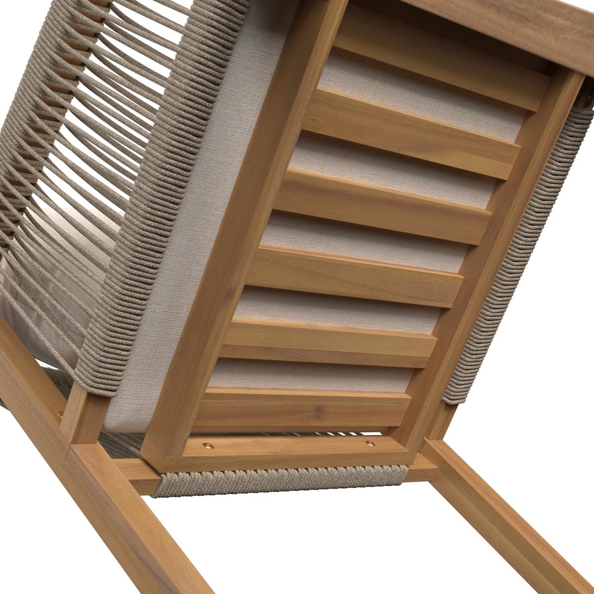 Gartentischgruppe Simba Akaziefarben, 7-teilig - Akaziefarben, Natur, Holz (100/200/77cm) - Mömax