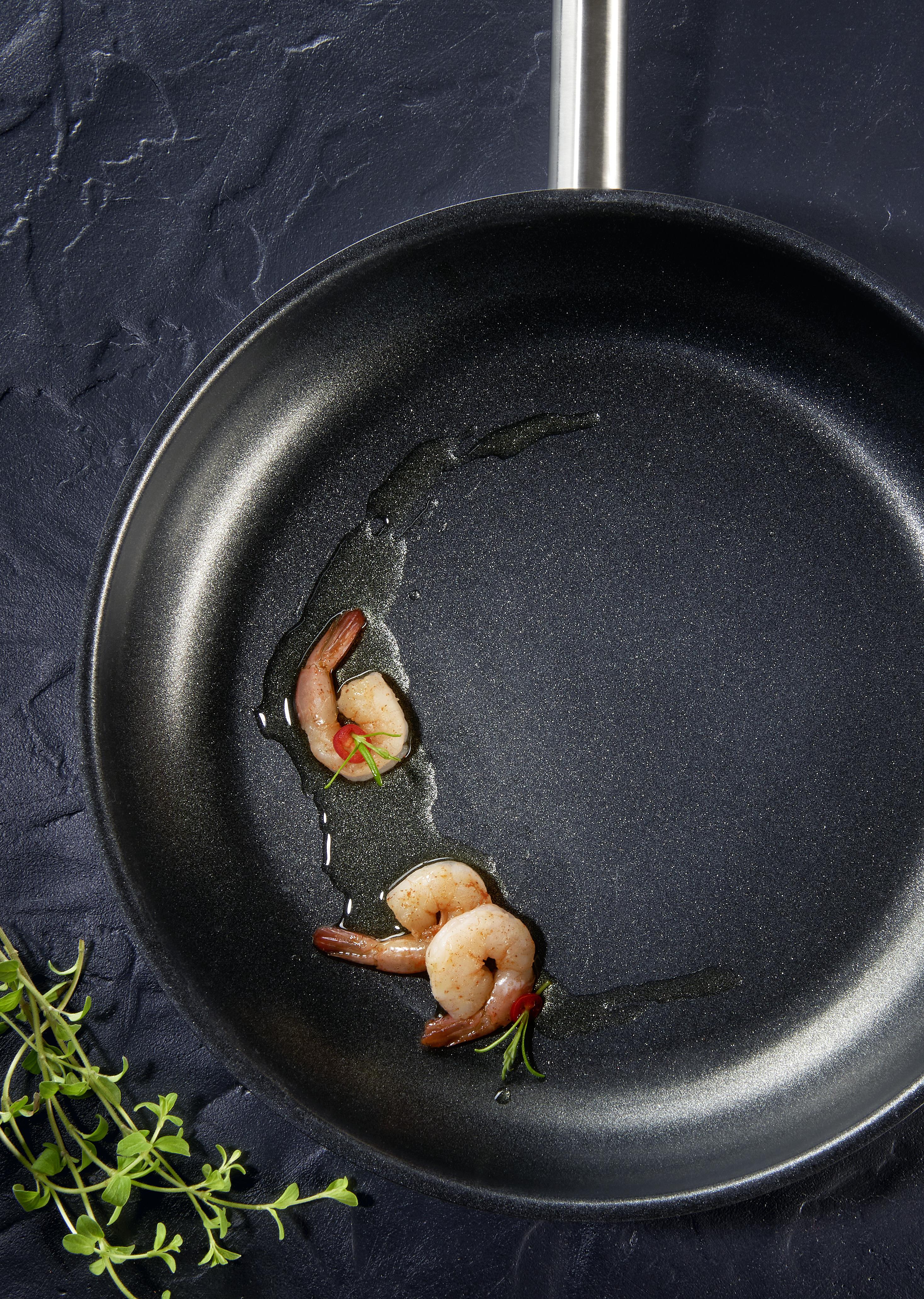 Serpenyő Átm.: Kb. 28cm Silver Line - nemesacél, Konventionell, fém (28/5,5cm) - Gourmesto