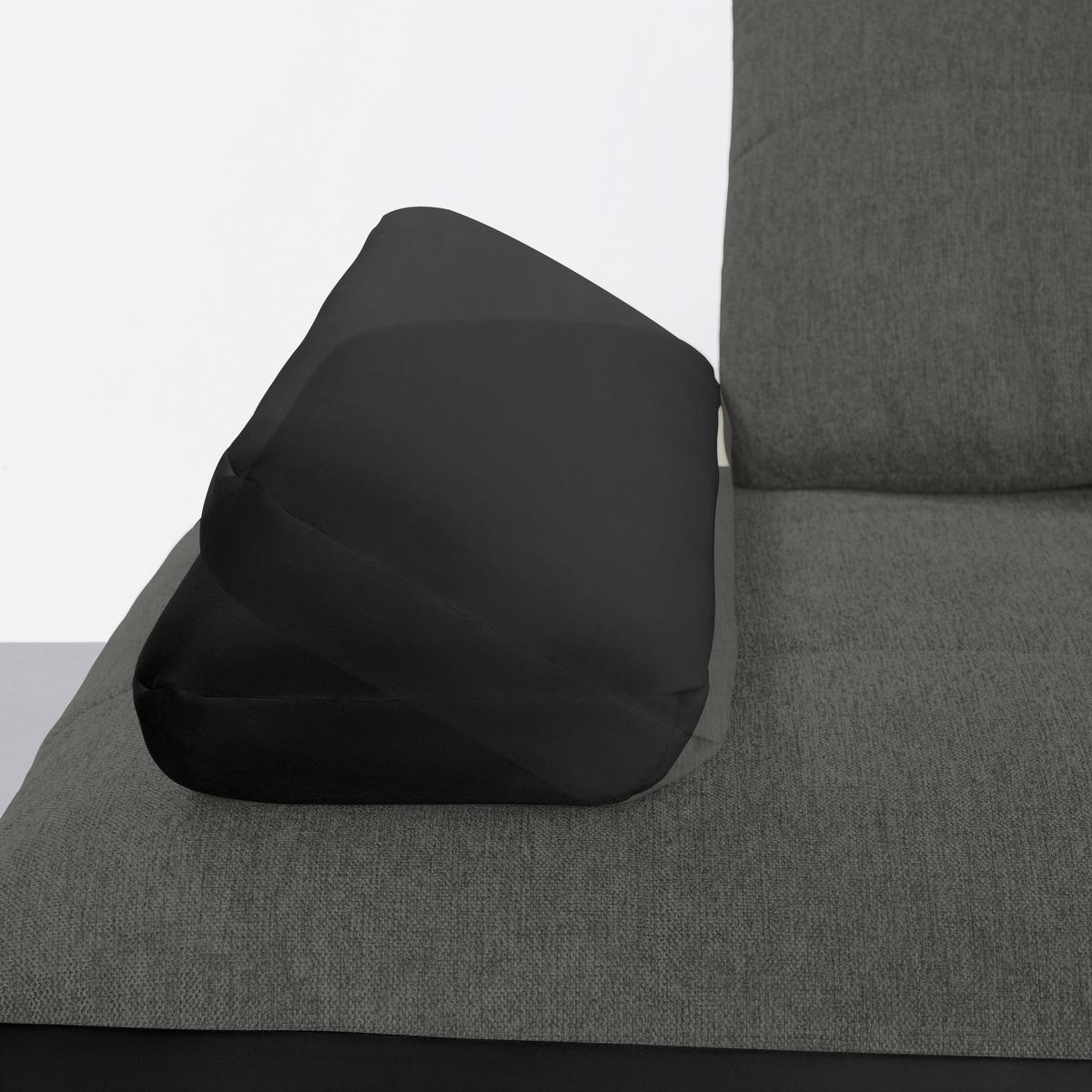 Wohnlandschaft Trendy Anthrazit/Schwarz - Anthrazit/Schwarz, MODERN, Holzwerkstoff/Textil (250/93/310cm) - Premium Living